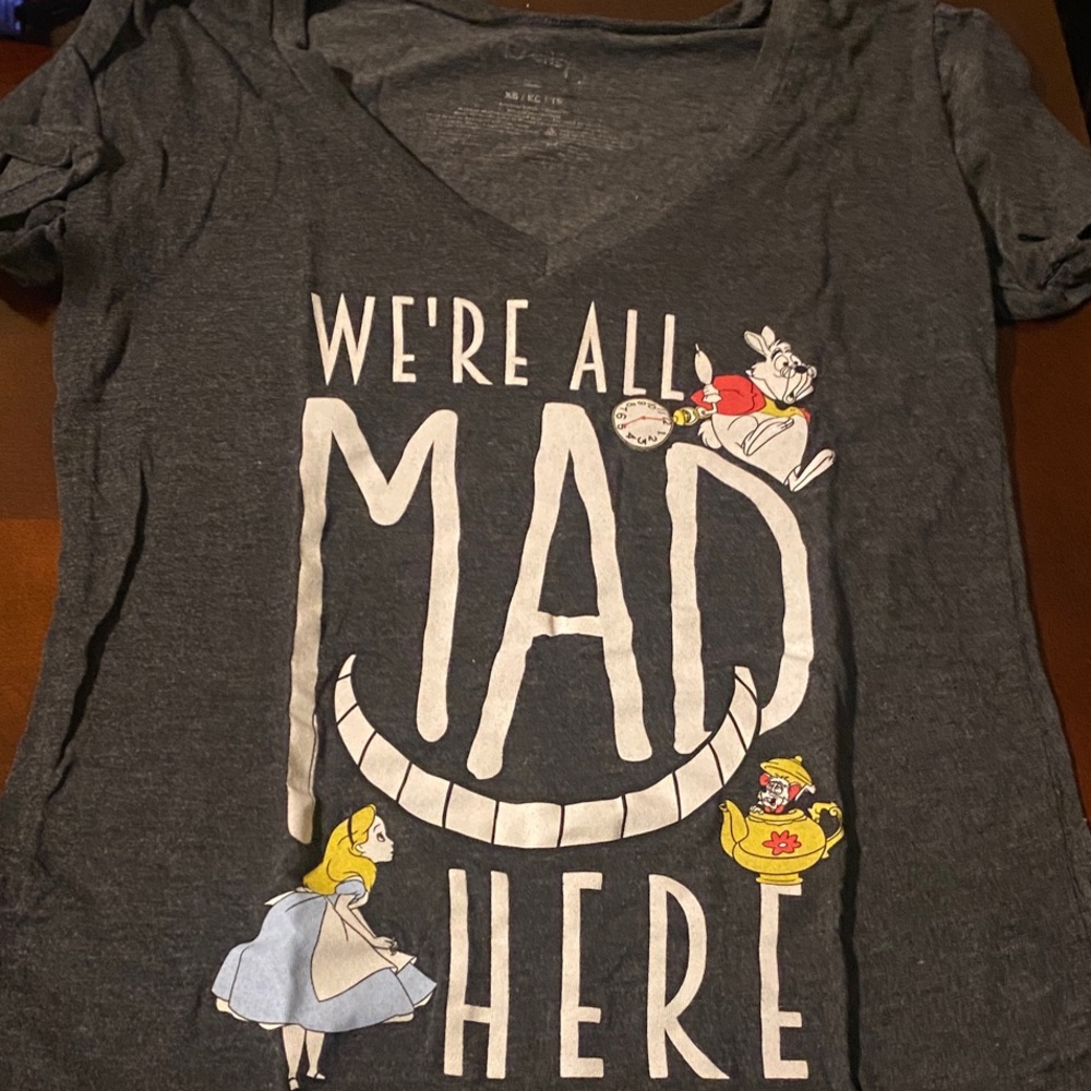 Alice in Wonderland Gray T-Shirt